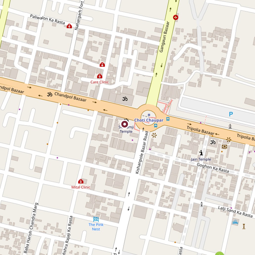 Map showing Pixel Print – Printing & Branding near Tripolia Bazar in Jaipur