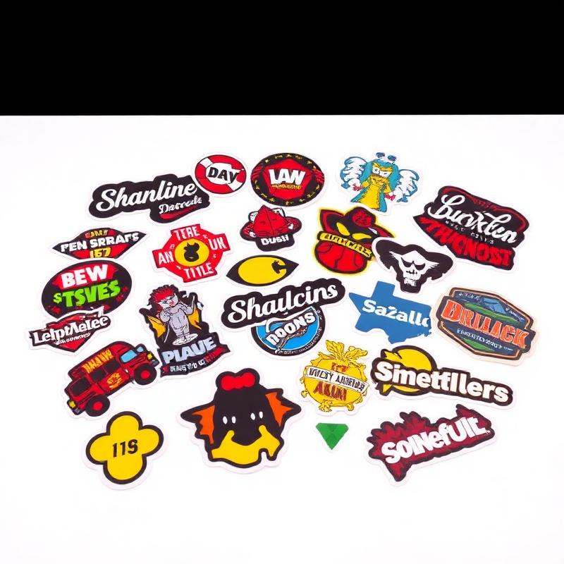 Custom logo stickers