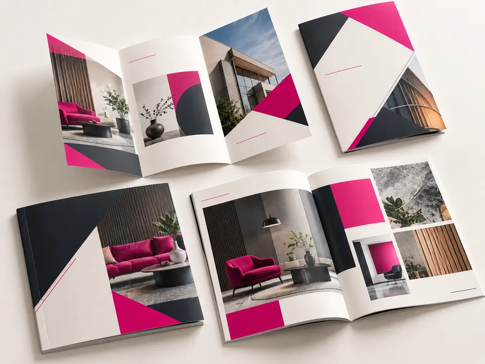 Printed brochures and catalogues