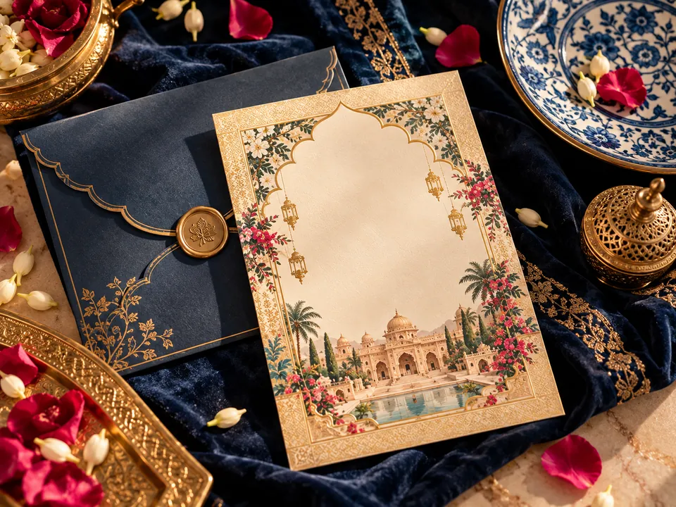 Luxury wedding invitations printed in Jaipur